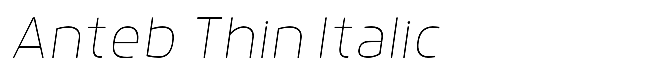 Anteb Thin Italic
